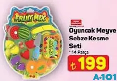 UÇAR OYUNCAK MEYVE SEBZE KESME SETİ 14 PARÇA fiyat ve kampanya bilgisi